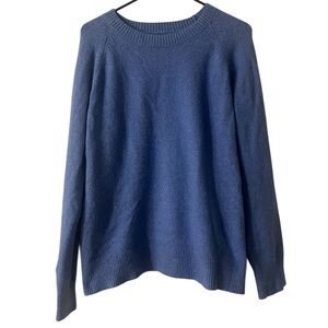 Amazon Essentials Women's Blue Crew Neck Sweater